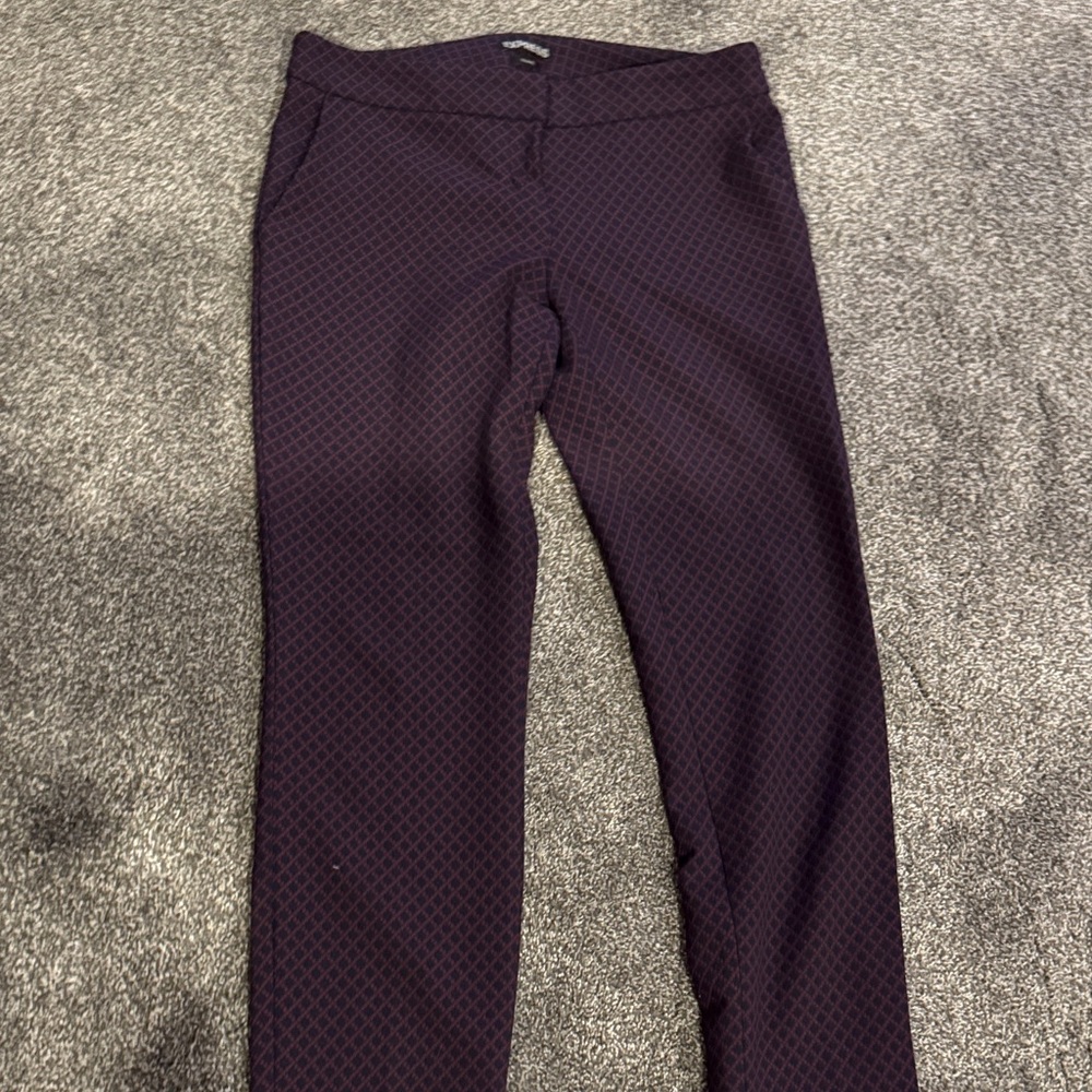 Express Dark Purple Women's Trousers